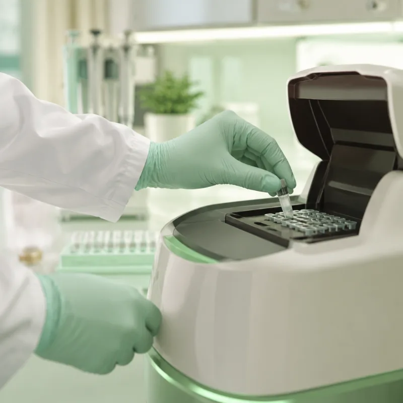 Análise de amostra em equipamento genético – Diagnóstico Genético