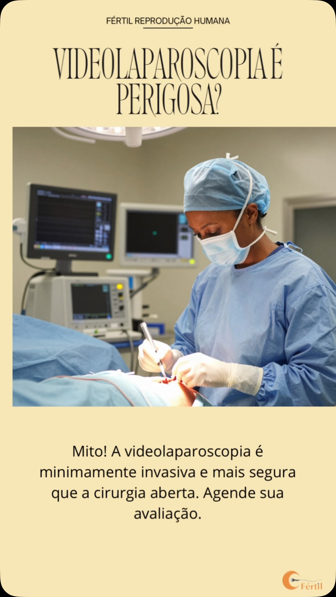✅ A videolaparoscopia diagnóstica é extremamente segura. Trata-se de um procedimento minimamente invasivo, realizado com…